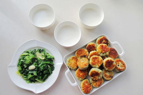 快手早餐 一菜一主食一奶，煎一煎就上桌，香喷喷真好吃